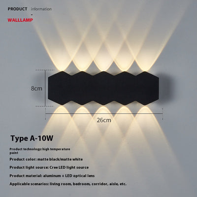 Lámpara de Pared LED Minimalista Onda para Pasillos - Image 5