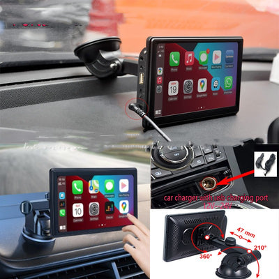 Pantalla Smart IPS Inalámbrica para Auto con Proyección CarPlay y Android Auto - Image 9