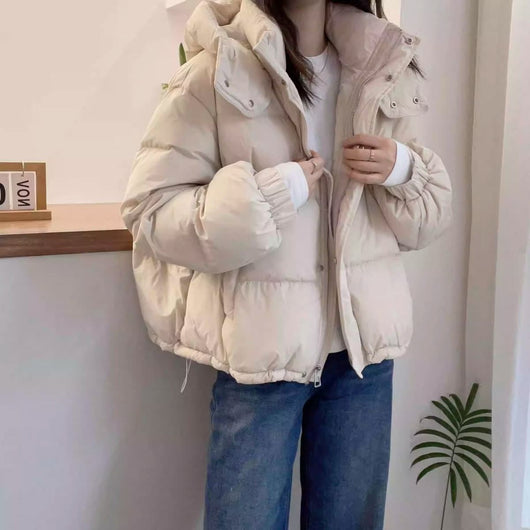 Chaqueta Cálida Casual para Mujer Talla Grande con Abertura Lateral - Image 23