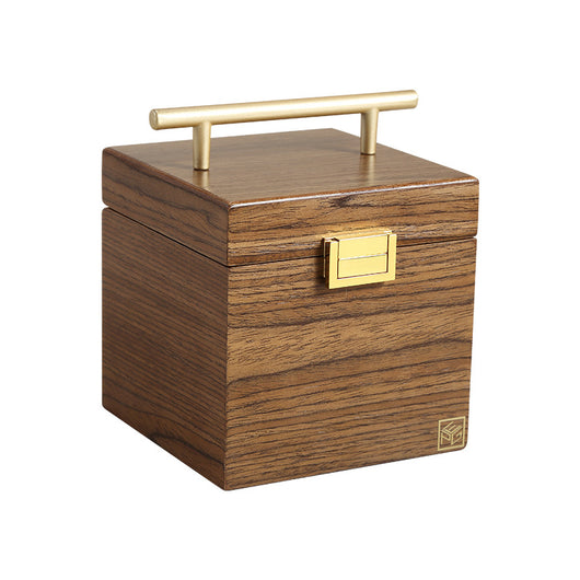 Joyero de Madera Estilo Vintage Chino con Tres Compartimentos para Joyas y Accesorios - Image 3