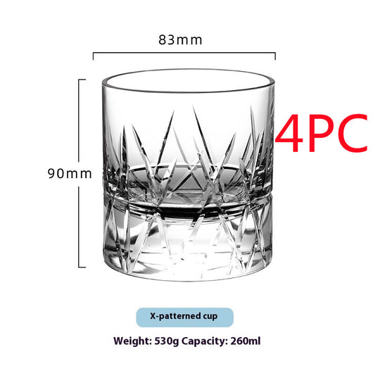 Vaso de Whiskey de Cristal Tallado a Mano - Diseño Lujo Ligero con Boca Ancha - Image 12