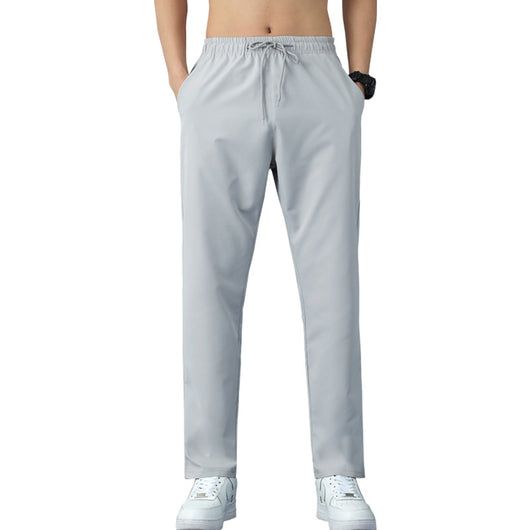 Pantalones Casuales Micro-elásticos Slim Ajustados Nueve Puntos para Niños - Image 9