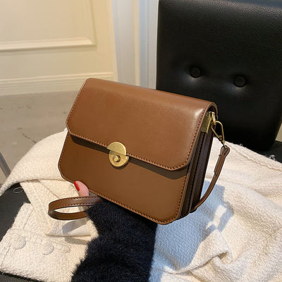 Bolso de Cuero PU con Patrón de Grietas - Diseño Sólido y Personalidad - Image 9