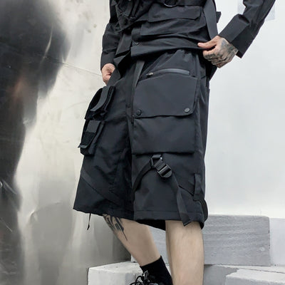 Shorts Deportivos Holgados para Hombre - Secado Rápido Verano Negro - Image 2