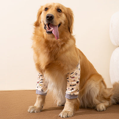 Protector de Codos y Rodillas para Perros - Soporte Ortopédico con Manga Elástica