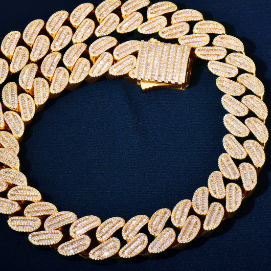 Collar Cubano Cuadrado con Cierre de Resorte Personalizado - Image 16