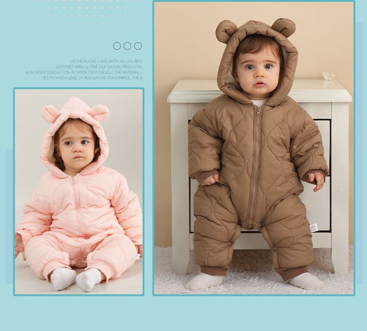Mameluco Acolchado de Algodón para Bebé - Otoño e Invierno - Image 13