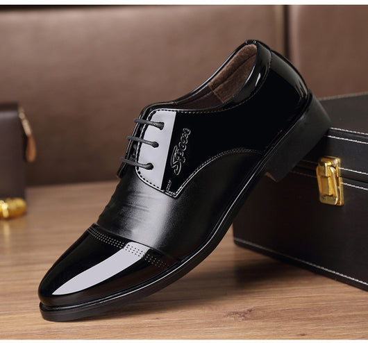 Zapatos Casuales de Novio para Otoño con Aumento de Altura en Negro - Image 12