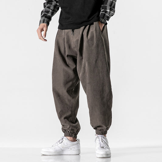 Pantalón Linterna Talla Grande con Cordón y Pierna Ajustable
