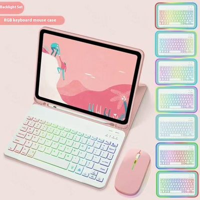 Funda iPad con Teclado Bluetooth Luminoso en Cuero Premium - Image 13