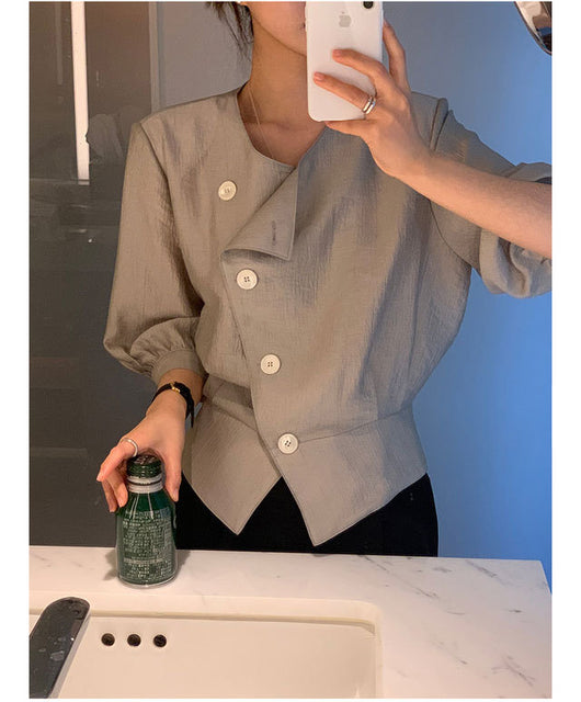 Blusa Suelta de Temperamento Simple - Versátil para Cualquier Ocasión - Image 2
