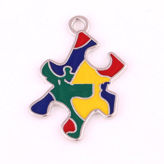 Colgante de Joyería Inclusiva para Familia con Autismo - Diseño Goteo Artístico