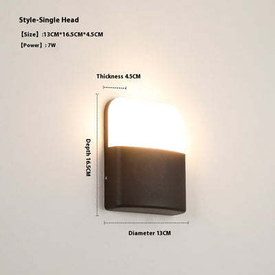 Lámpara LED Impermeable para Balcón y Jardín - Diseño Moderno Minimalista - Image 12