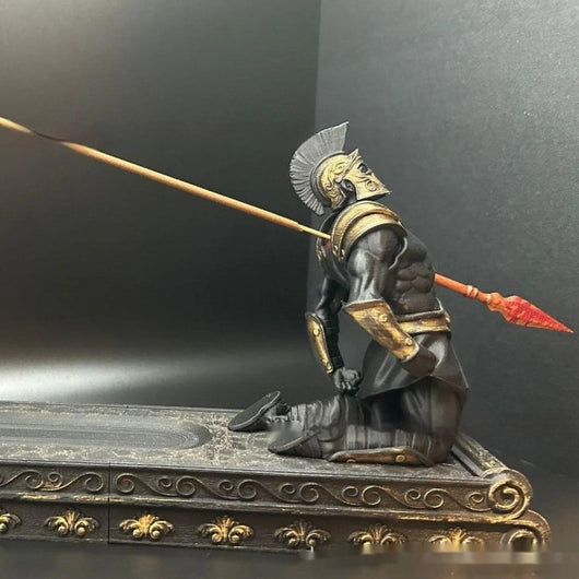 Quemador de Incienso 3D Samurái Gris con Atrapador de Ceniza - Image 6
