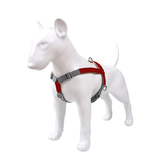 Arnés de Pecho para Perro en Cuero con Correa de Nylon - Image 3
