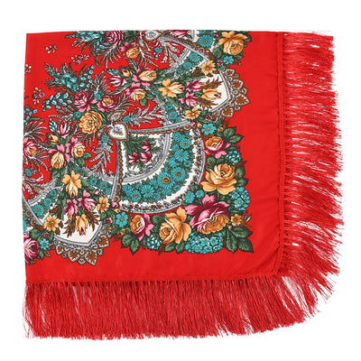 Chal Estampado con Protección Solar y Flecos - Image 27