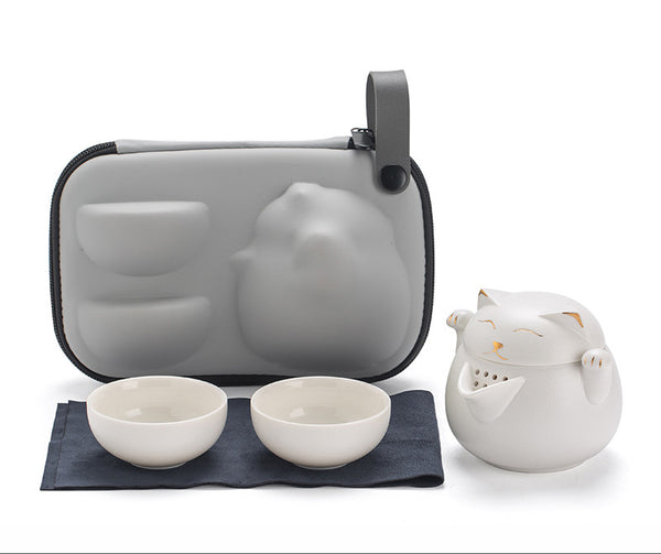 Set de Té Portátil con Tetera y 2 Tazas - Bolsa de Almacenamiento Incluida - Image 10