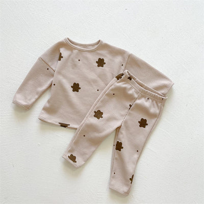 Pijama Infantil Estampado Osito Cuello Redondo Manga Larga - Image 2