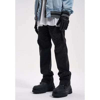 Pantalones Sueltos de Seda Plisada para Hombre - Comodidad Casual - Image 3