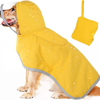 Impermeable para Perros Pequeños con Capucha Transparente