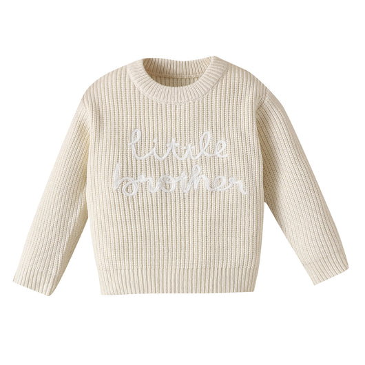 Suéter Infantil Cuello Redondo con Letras Bordadas y Estampado - Image 6