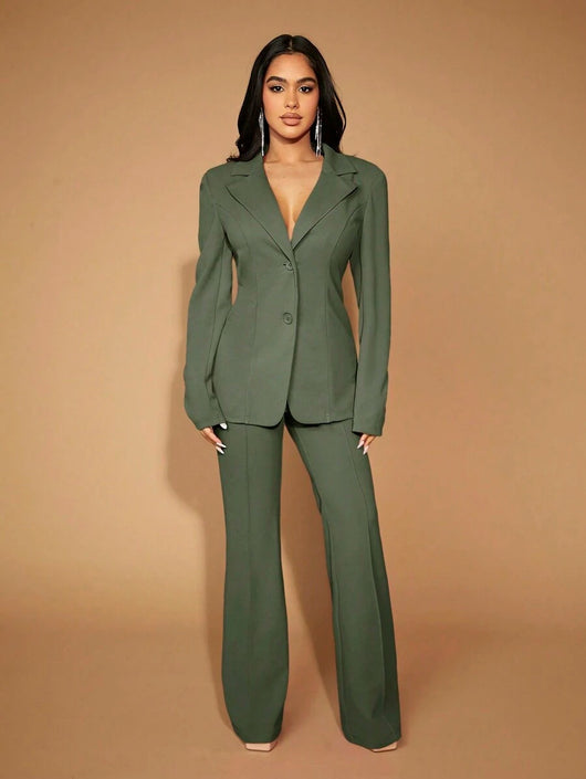 Pantalones de Cintura Alta para Mujer - Elegancia Profesional y Comodidad Diaria - Image 32