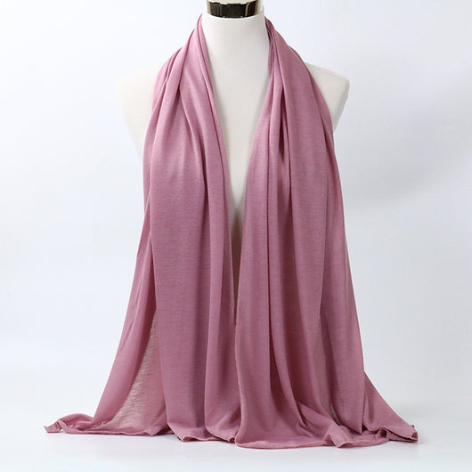 Pañuelo de Algodón Mercerizado Monócromo para Mujer - Image 9