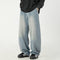 Men's Washed Wide-Leg Jeans - Loose Casual Fit