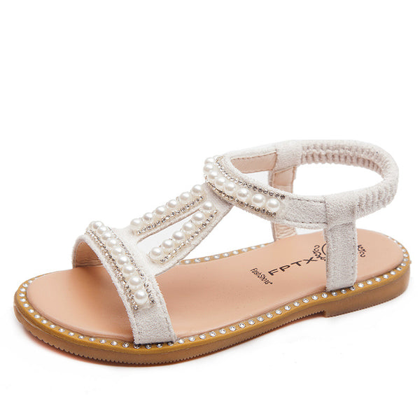 Sandalias Princesa de Perla para Niñas Verano - Image 3