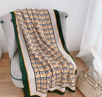 Pashmina de Algodón y Lino Estampada - Chal Abrigador Versátil - Image 13