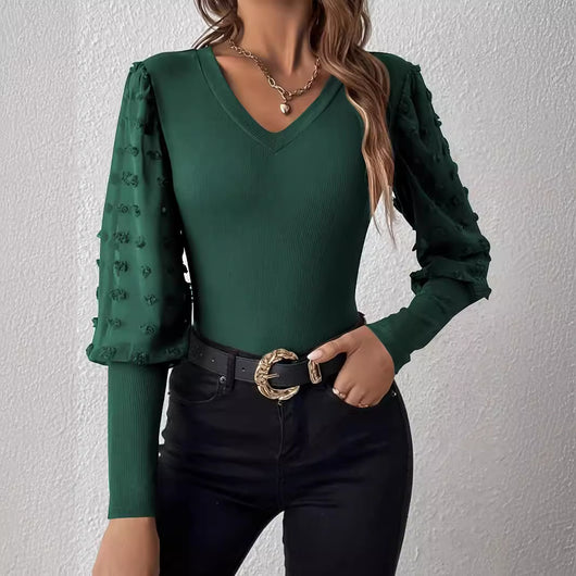 Blusa Moldeadora de Color Liso para Mujer - Image 3