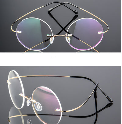 Gafas Retro Sin Marco de Titanio Super Elásticas - Image 13