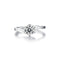 Sterling Plateado Ring Female Moissanite Diamond Ring Female Personality Wild 50points Adjustable opening