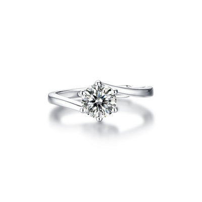 Anillo de Plata Esterlina con Moissanita - Diseño Femenino Atrevido - Image 3