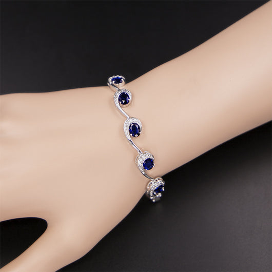 Joyas de Moda Zafiro Europeas y Americanas