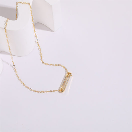 Dije de Circón con Clip Personalizado en Oro 14k - Collar Versátil - Image 6