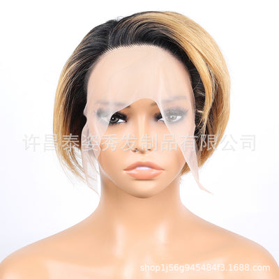 Peluca Corte Pixie Liso en Cabello Humano - Image 13