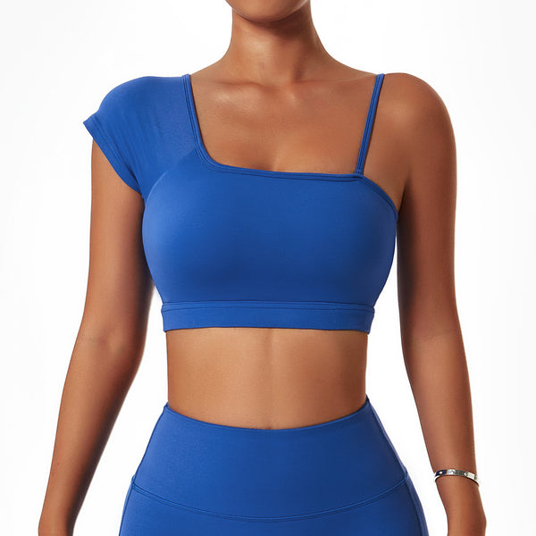 Conjunto Deportivo Mujer Yoga y Ciclismo con Top Deportivo Hombro Descubierto - Image 5