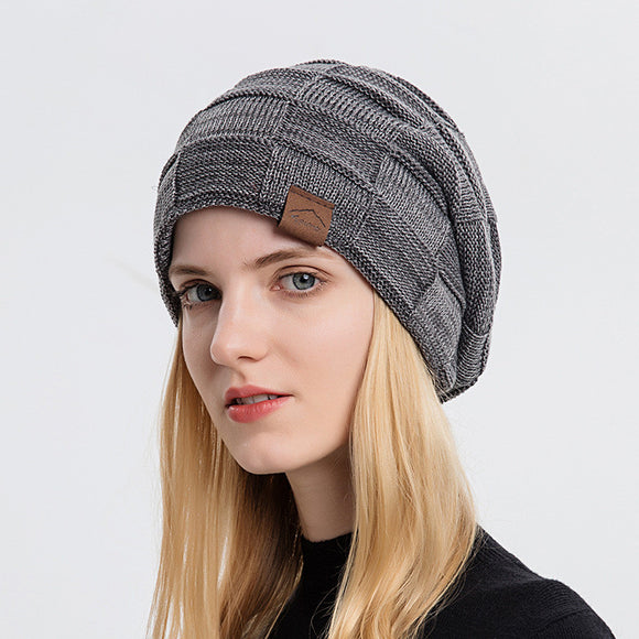 Gorro Tejido Multicolor de Lana Polar para Abrigo Total