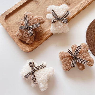 Clip Decorativo de Osito Peluche Color Café con Leche - Otoño e Invierno - Image 11