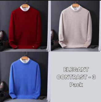 Suéter Holgado para Hombre Cuello Redondo Tejido Base Oversized - Image 24