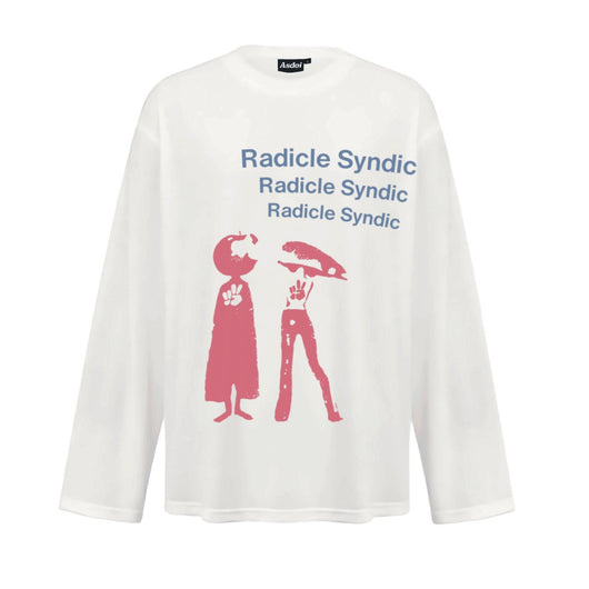 Playera Suelta de Algodón Puro para Hombre y Mujer - Manga Larga Primavera Otoño - Image 10
