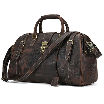 Bolso de Mano Grande en Cuero Genuino para Hombre - Image 15