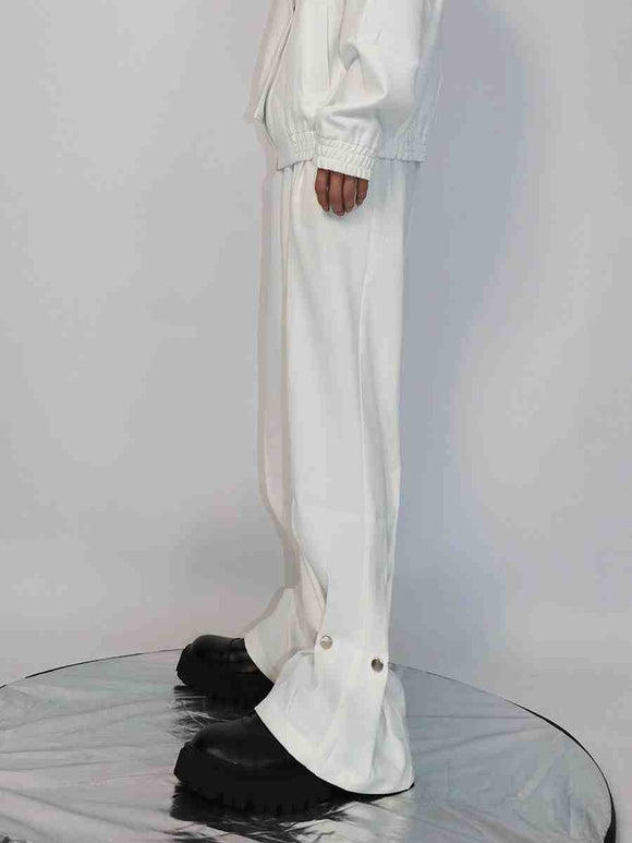 Pantalones de Vestir con Botones Metálicos de Diseño Exclusivo