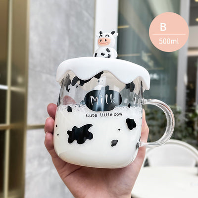 Vaso de Vidrio Grande con Tapa - Diseño Corazón para Oficina y Trabajo - Image 12