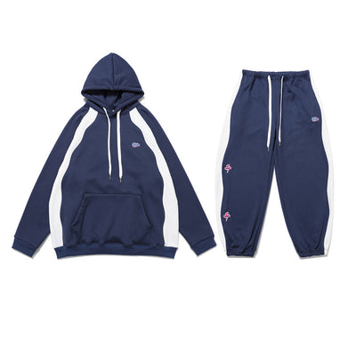Pantalones Casuales con Cordón de Contraste - Diseño Suelto y Versátil para Hombre - Image 9
