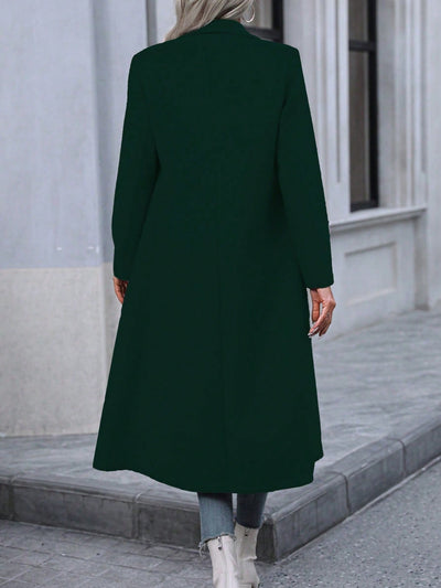 Abrigo Largo de Invierno para Mujer - Minimalista y Elegante con Doble Botonadura - Image 3