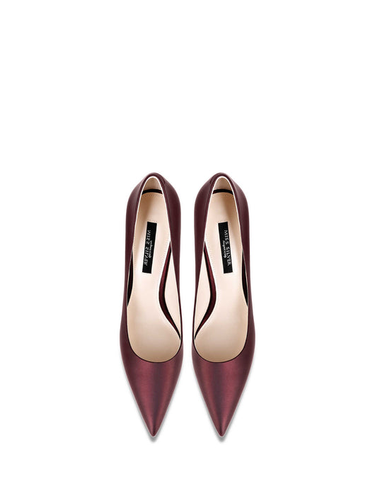 Tacones Altos Puntiagudos de Cuero para Mujer - Stiletto Elegante - Image 4