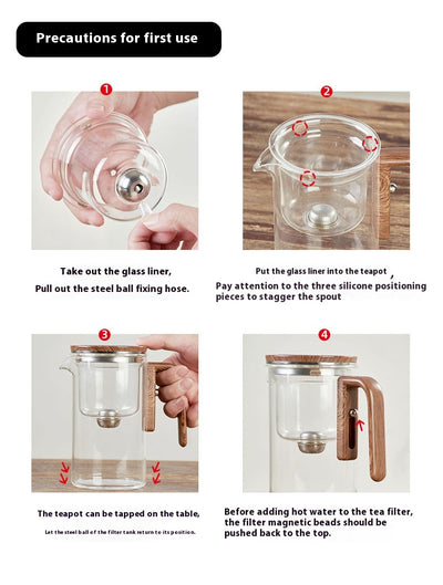 Tetera de Vidrio 600ml con Separador Magnético y Infusor Integrado - Image 25
