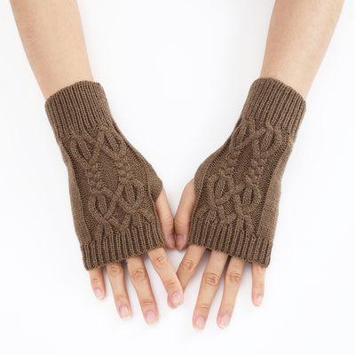 Guantes Tejidos Medio Dedo para Parejas - Lana Cálida Invierno Unisex - Image 32